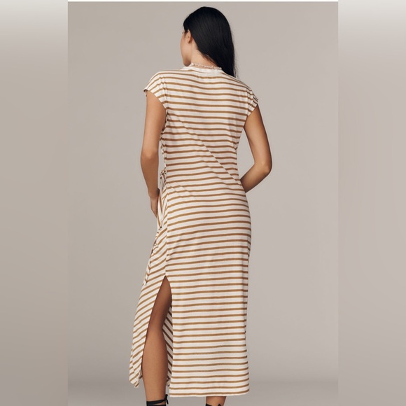 Daily Practice Tiebreaker Muscle-Sleeve
Midi Dress in Camel - Picture 3 of 3